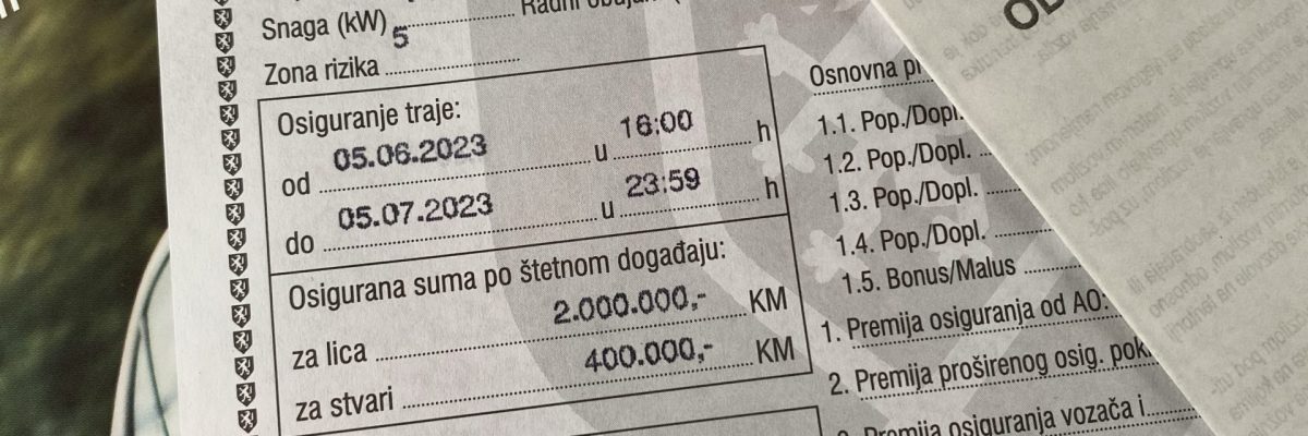 Bosnia insurance papers