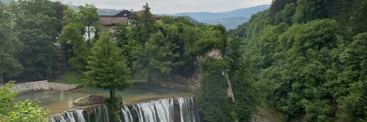 Jajce Waterfalls in Bosnia